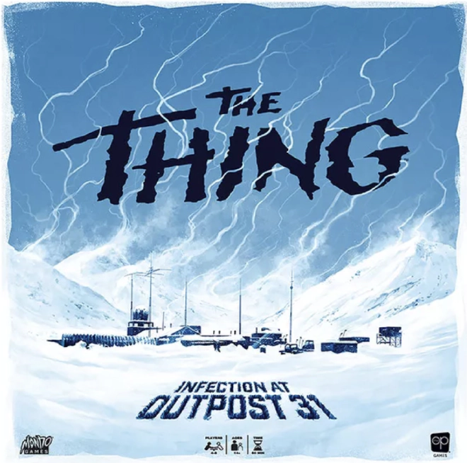 Cover of The Thing: Infection at Outpost 31 shows a desolate antartic landscape with a lonely lab amidst the snow.